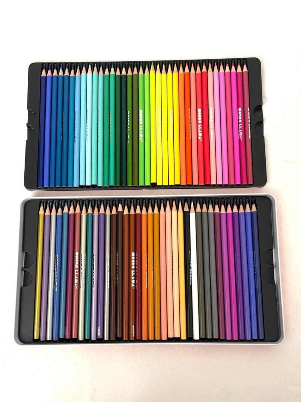 Mondo Llama Colored Pencils Set of 72 in Orange Tin Box Arts & Crafts